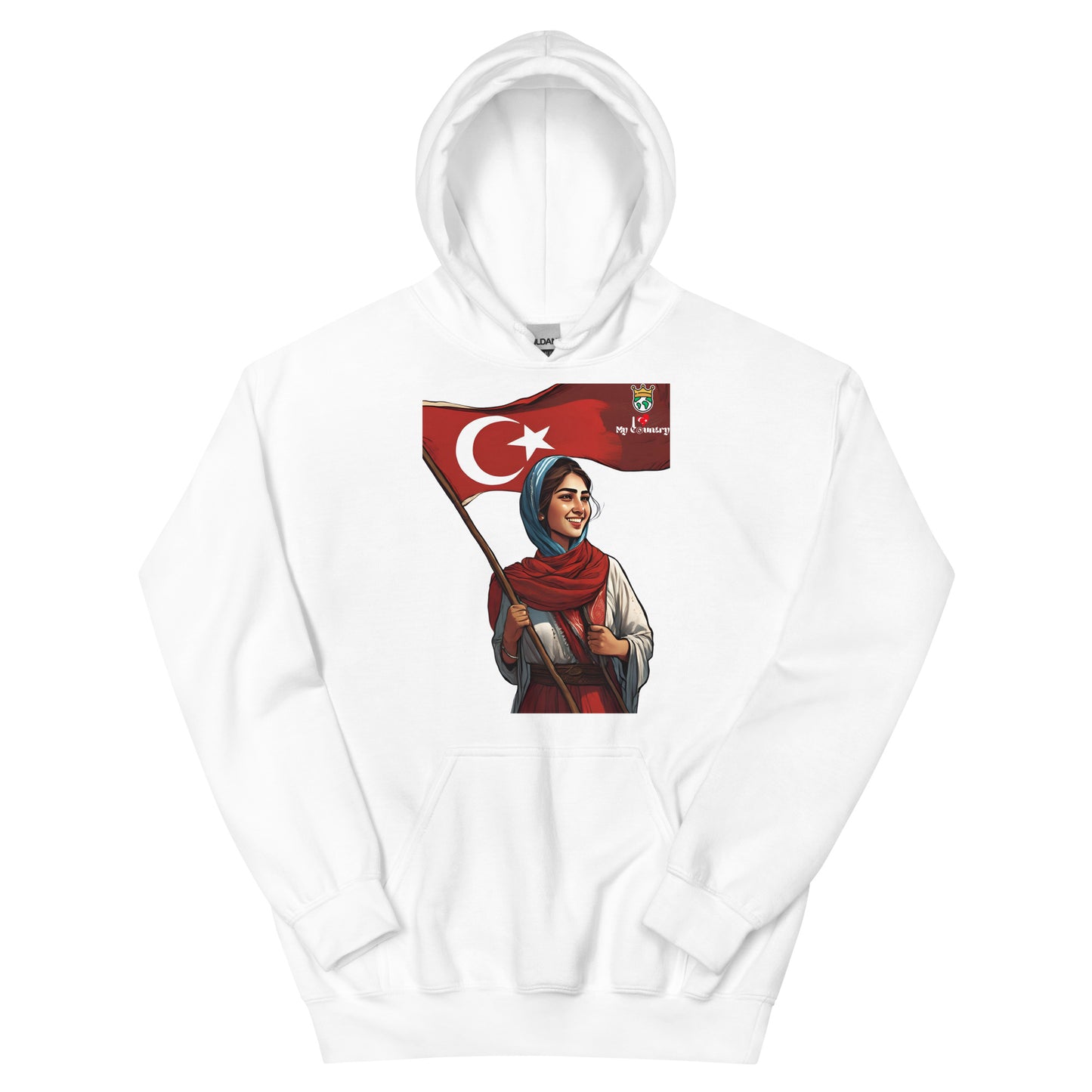 iLoveMyCountry Turkish Design Hoodie – Embrace Cultural Pride