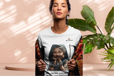 Afghan Girl T-Shirt – Breaking the Chains - Unisex