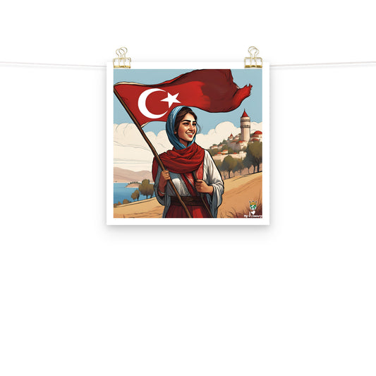 iLoveMyCountry Turkish Lady Poster – A Tribute to Culture