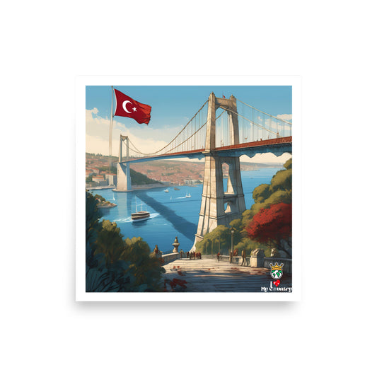 Istanbul Bridge of Cultures Poster – Unity Across Continents