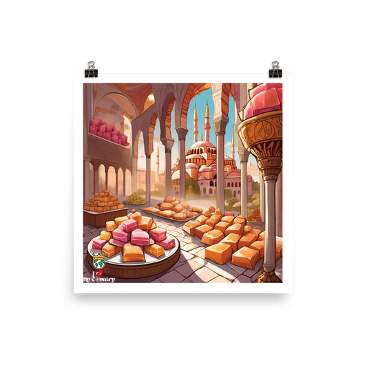 Turkish Delight Path Poster – A Sweet Journey to Heritage