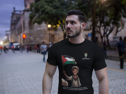 Palestinian Design T-Shirt – The Smile of Resilience