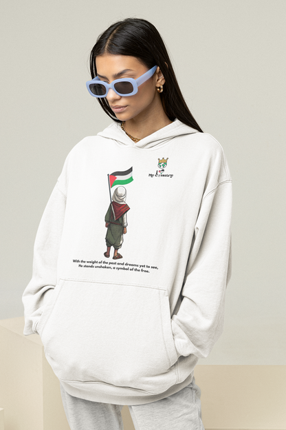 Dreams of Freedom: Palestinian Boy Hoodie - Unisex