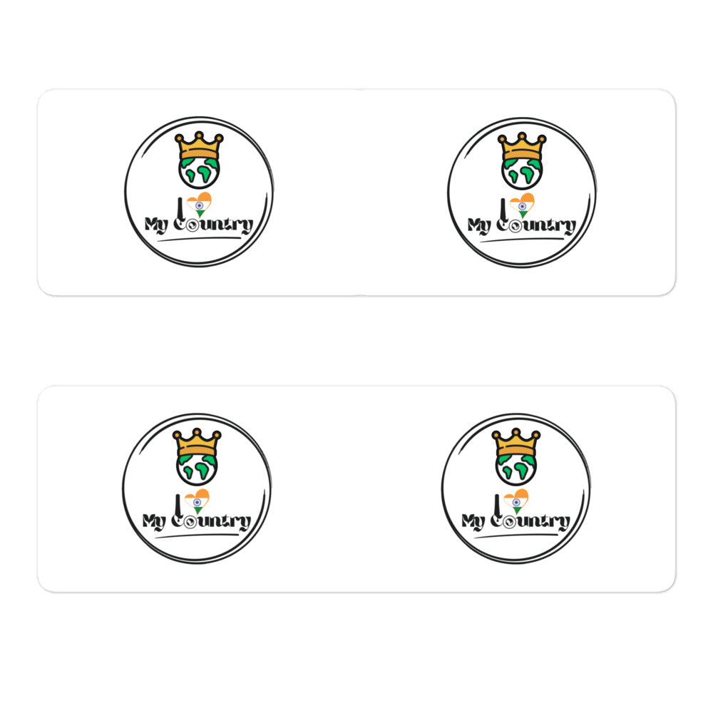 Indian Edition - iLoveMyCountry Stickers - Pack With 4 Stickers