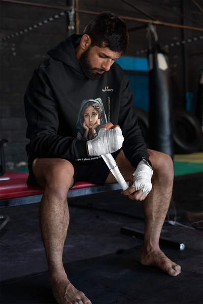 Breaking the Chains - Afghan Design Hoodie With Embroidery - Unisex