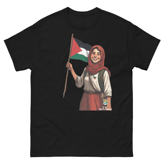 iLoveMyCountry Palestinian Girl T-Shirt – Unbreakable Smile