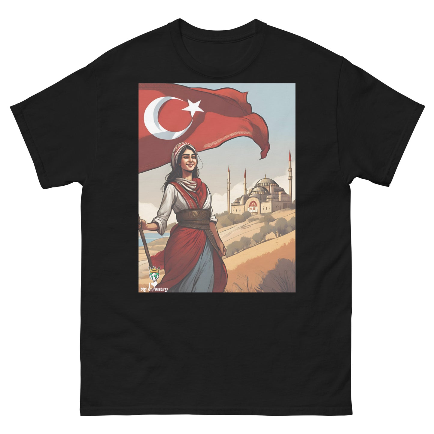 iLoveMyCountry Turkish Design T-Shirt – Embrace Your Heritage