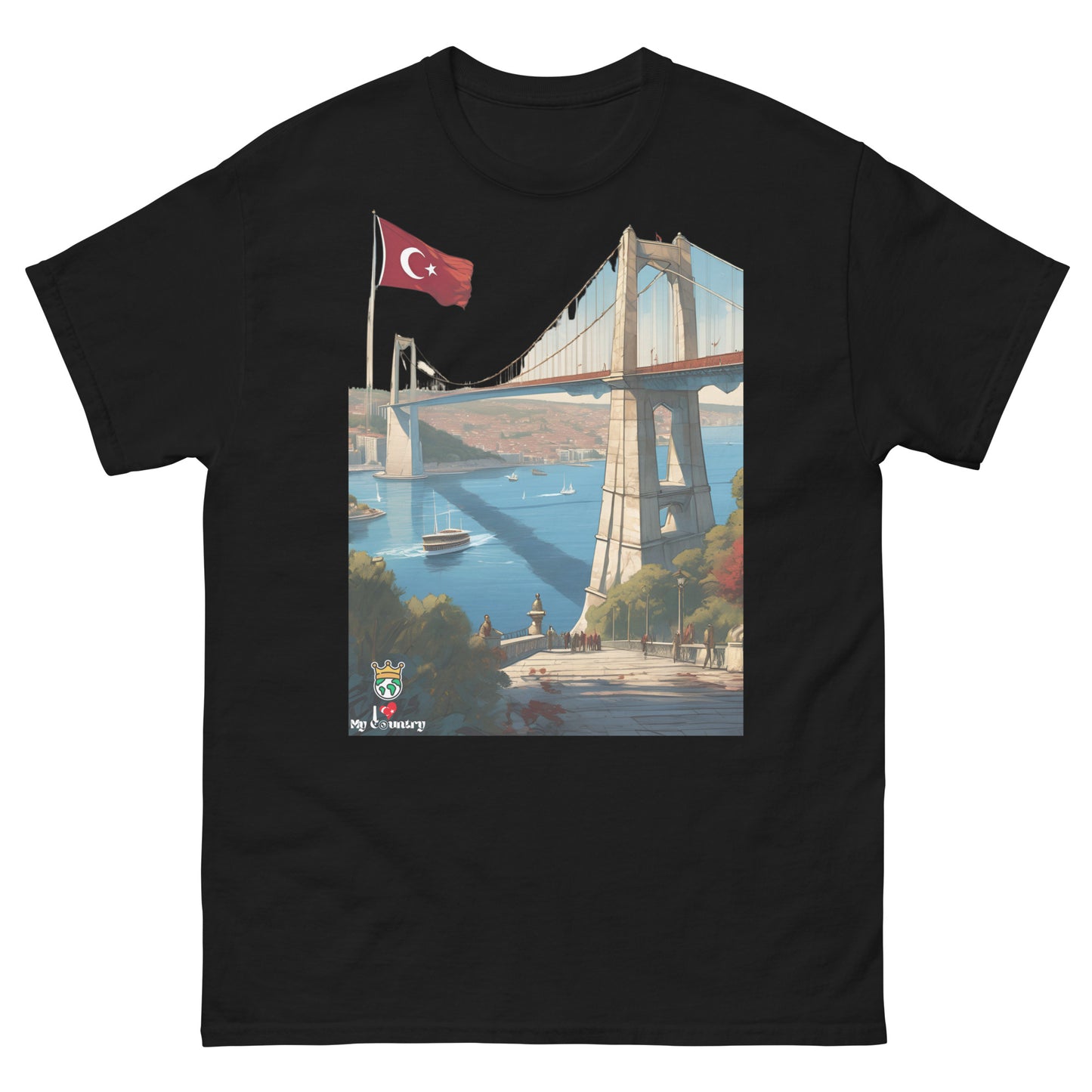 Istanbul Bridge of Cultures T-Shirt – Connecting Continents in Style