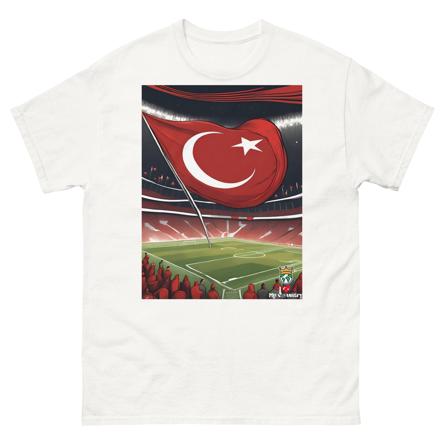 The Crescent and Star on the Pitch T-Shirt – Celebrate Turkey’s Football Passion