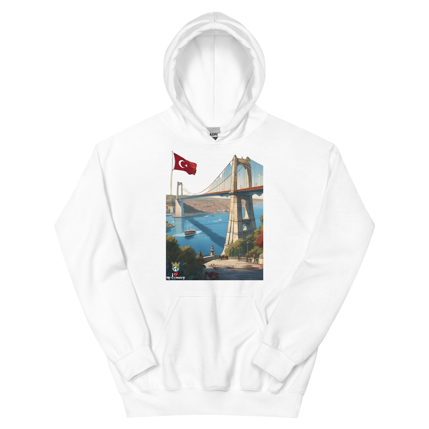 Istanbul Bridge of Cultures Hoodie – Connecting Continents, Wrapped in Comfort